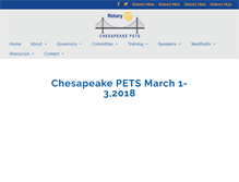 Tablet Screenshot of chesapeakepets.org